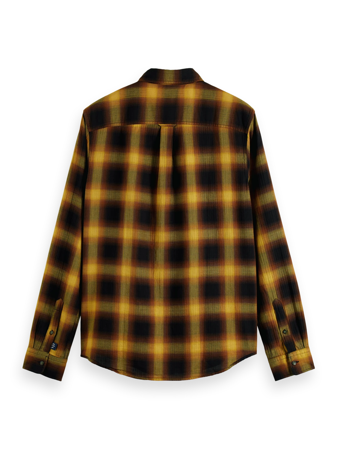 Scotch & Soda Slim Fit Lightweight Checked Herringbone Shirt - Image 5