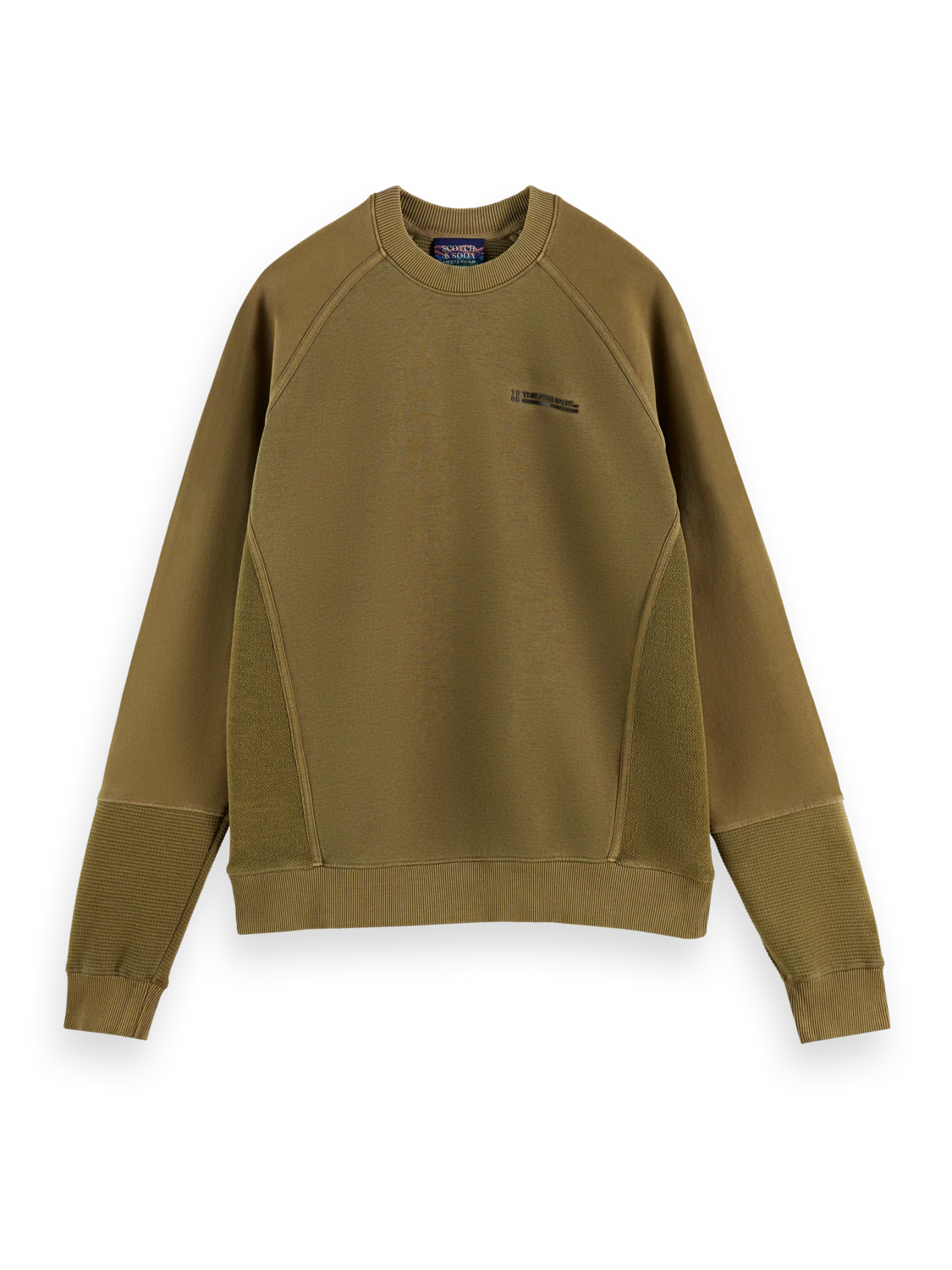 Scotch & Soda Panelled Organic Cotton Crewneck Sweatshirt - Image 5