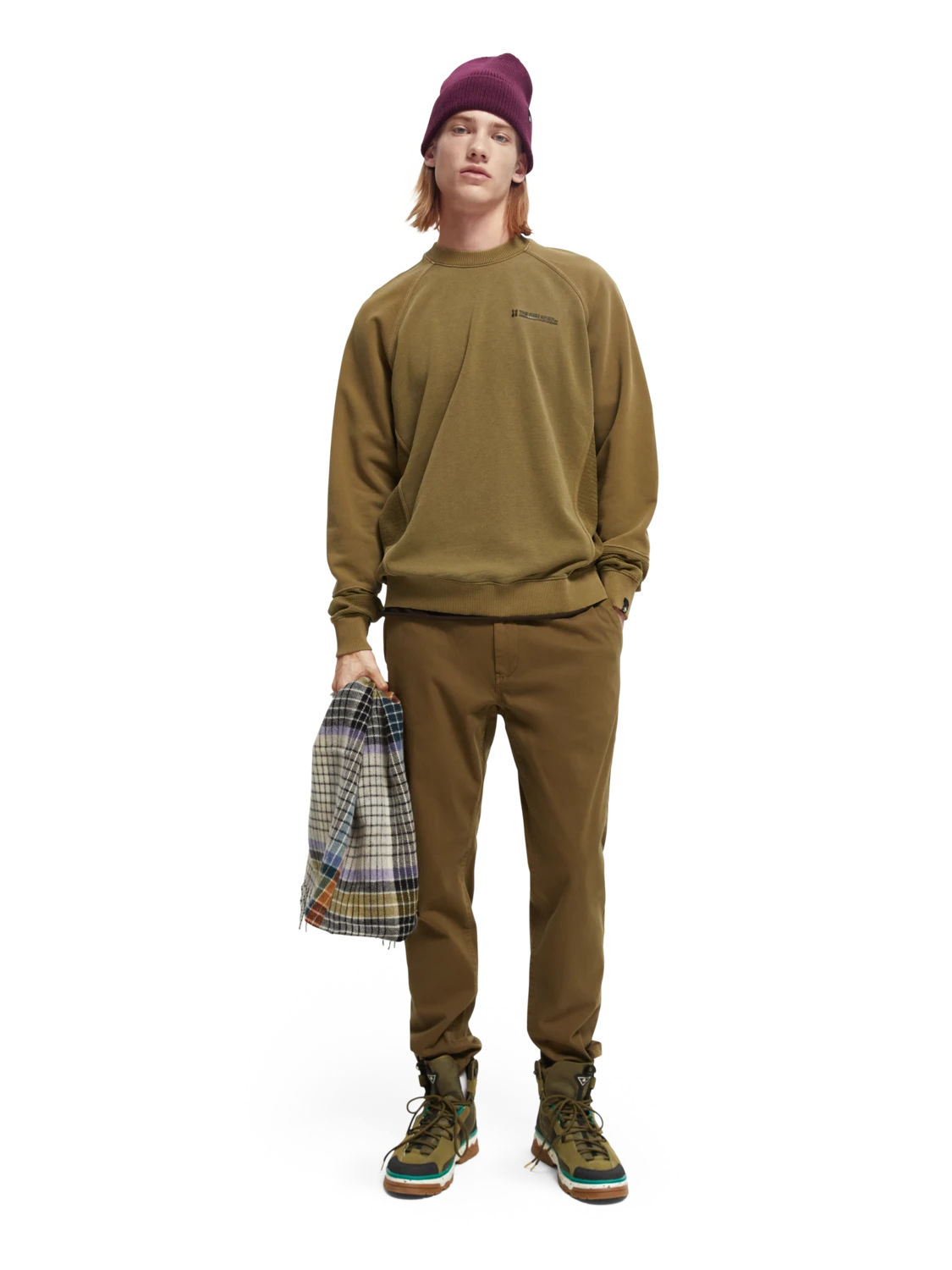 Scotch & Soda Panelled Organic Cotton Crewneck Sweatshirt - Image 13