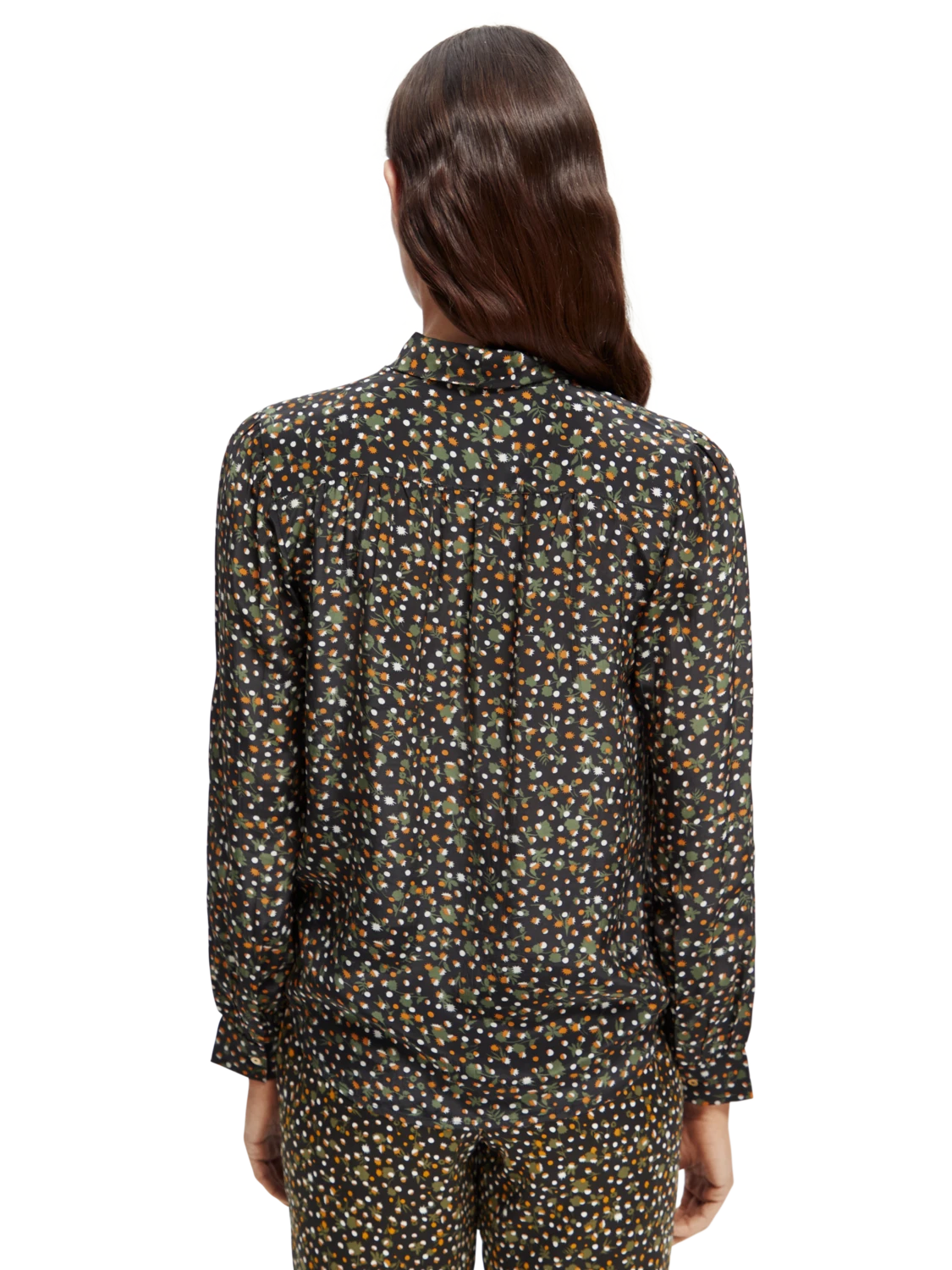 Scotch & Soda Lightweight Shirt With Ribbon Collar - Image 9