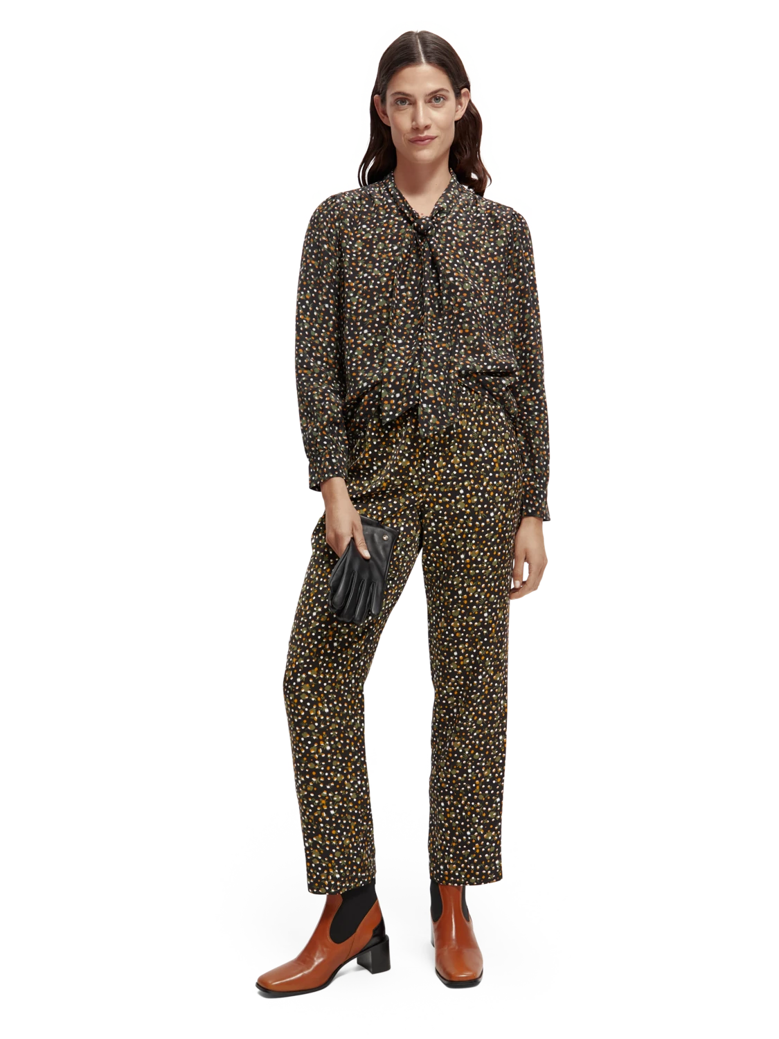 Scotch & Soda Lightweight Shirt With Ribbon Collar - Image 12