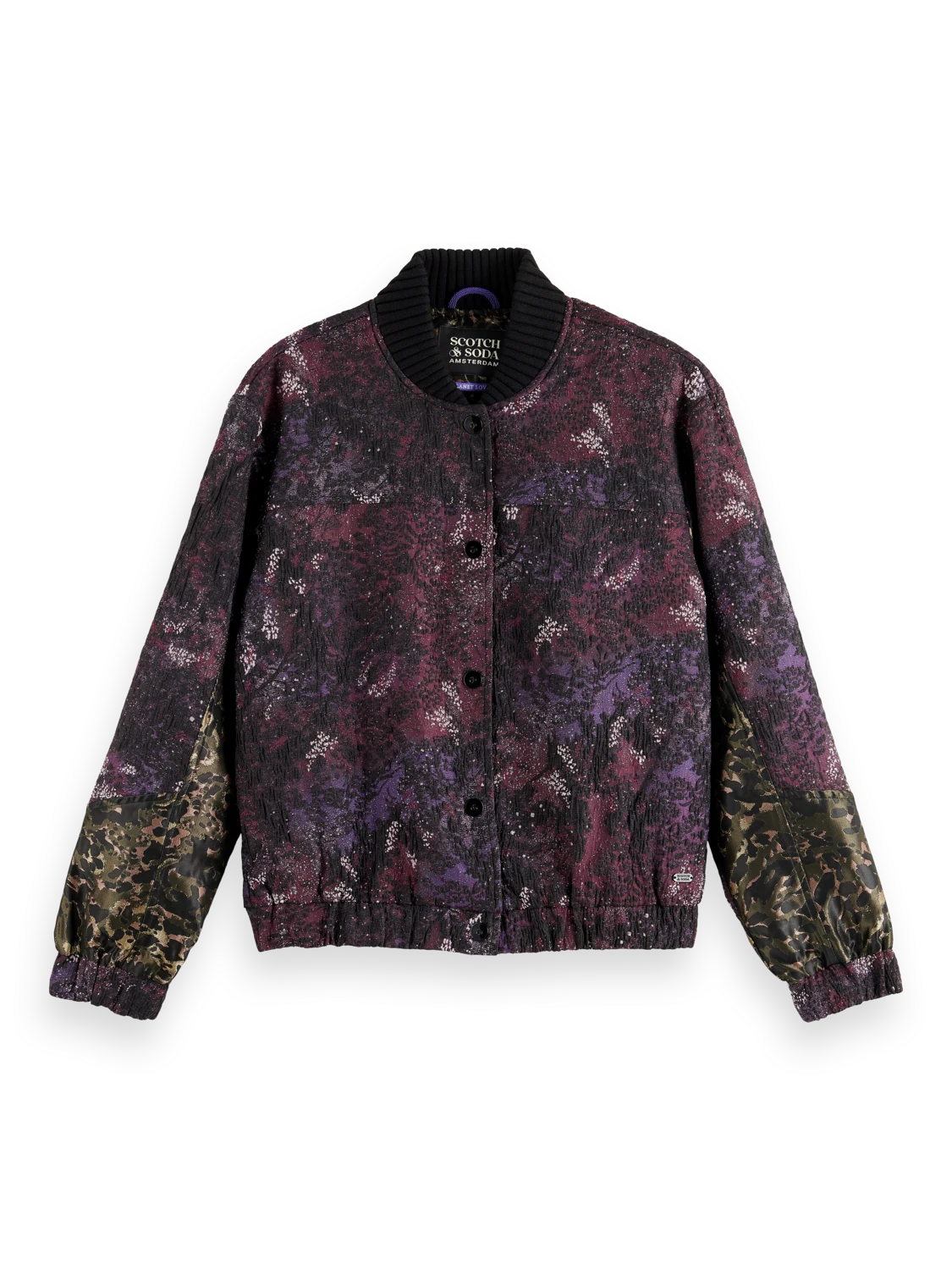 Scotch & Soda Printed Jacquard Bomber Jacket - Image 5