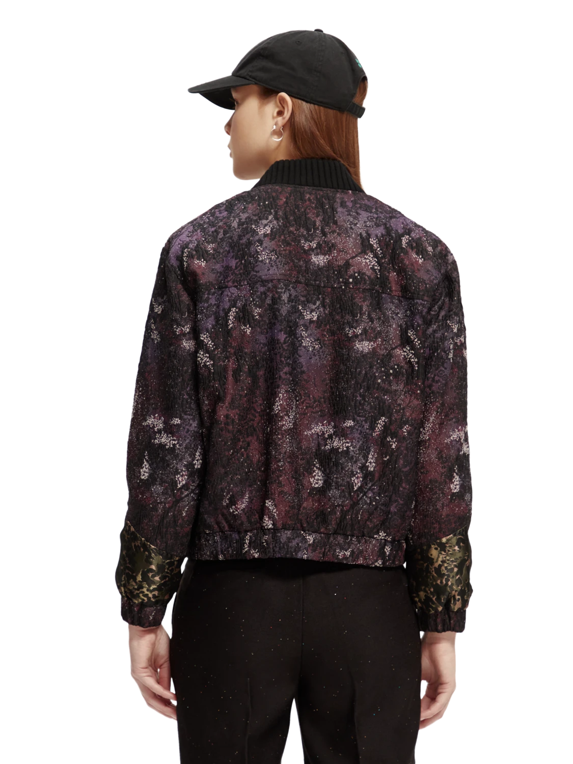 Scotch & Soda Printed Jacquard Bomber Jacket - Image 10