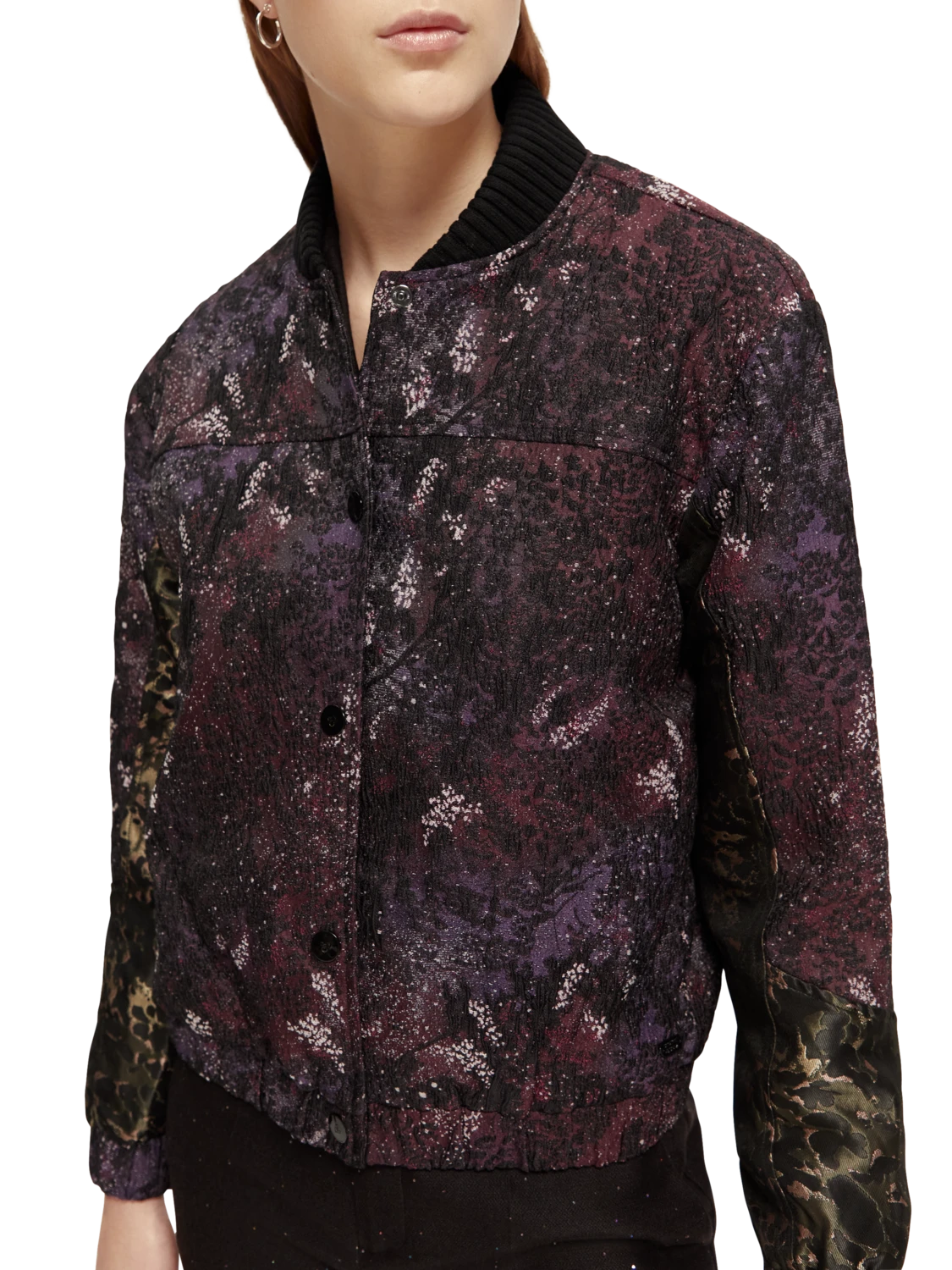 Scotch & Soda Printed Jacquard Bomber Jacket - Image 13