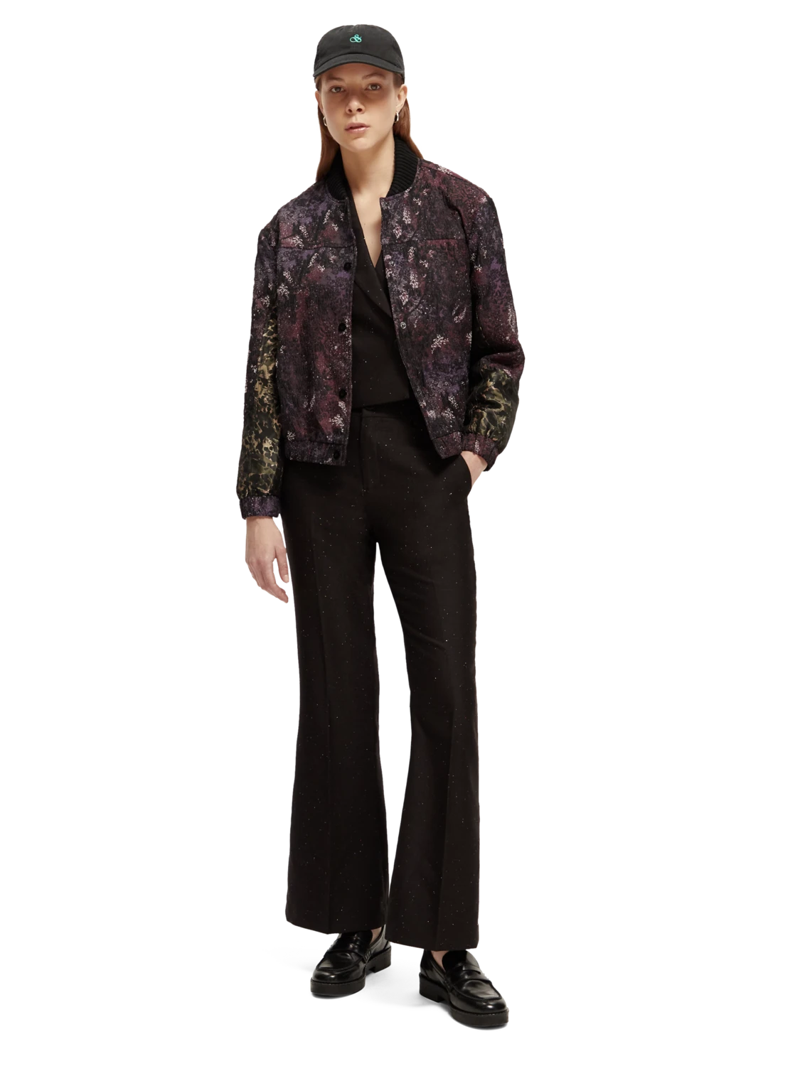 Scotch & Soda Printed Jacquard Bomber Jacket - Image 14