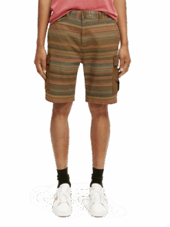 Scotch & Soda Relaxed-Fit Garment-Dyed Cargo Shorts