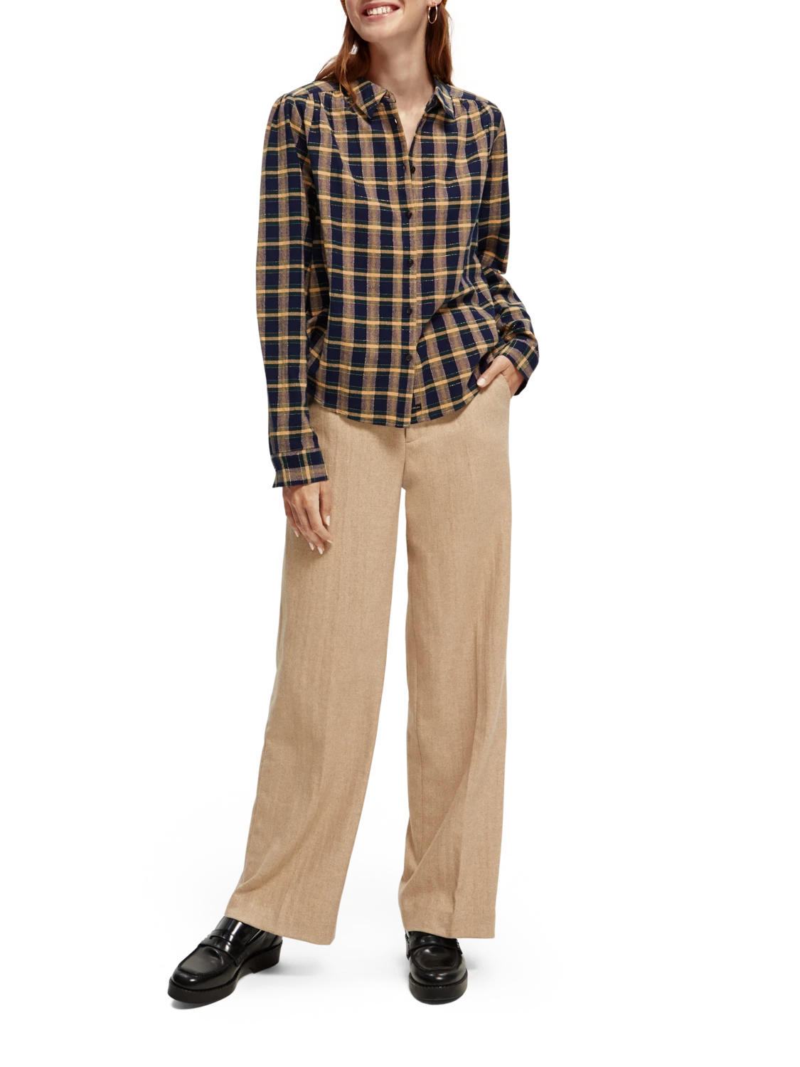 Scotch & Soda Checked Slim Fit Shirt - Image 2