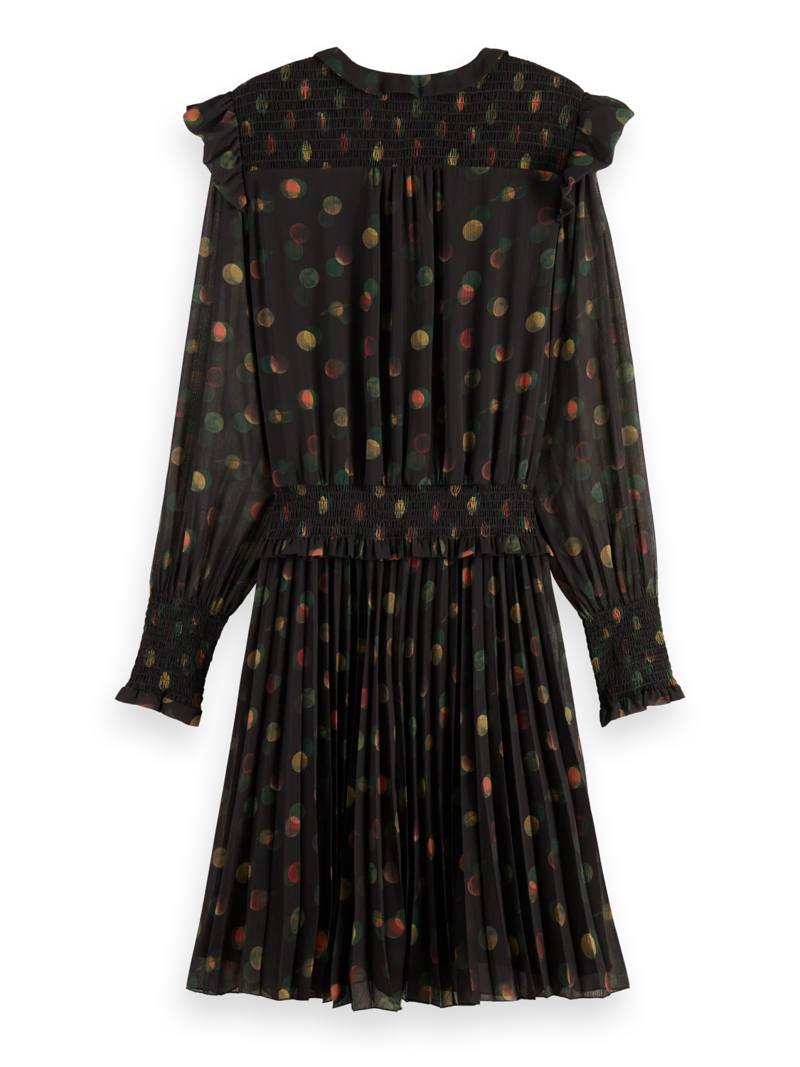 Scotch & Soda Printed Smocked Mini Dress - Image 6