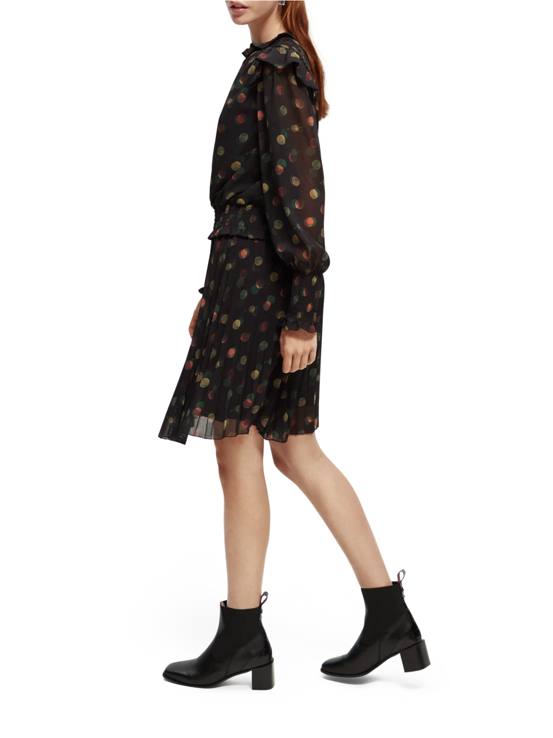 Scotch & Soda Printed Smocked Mini Dress - Image 14