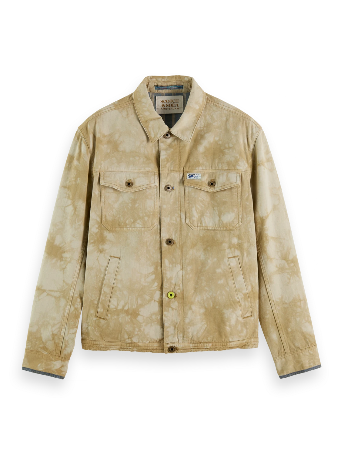 Scotch & Soda Tie-Dye Denim Trucker Jacket - Image 5