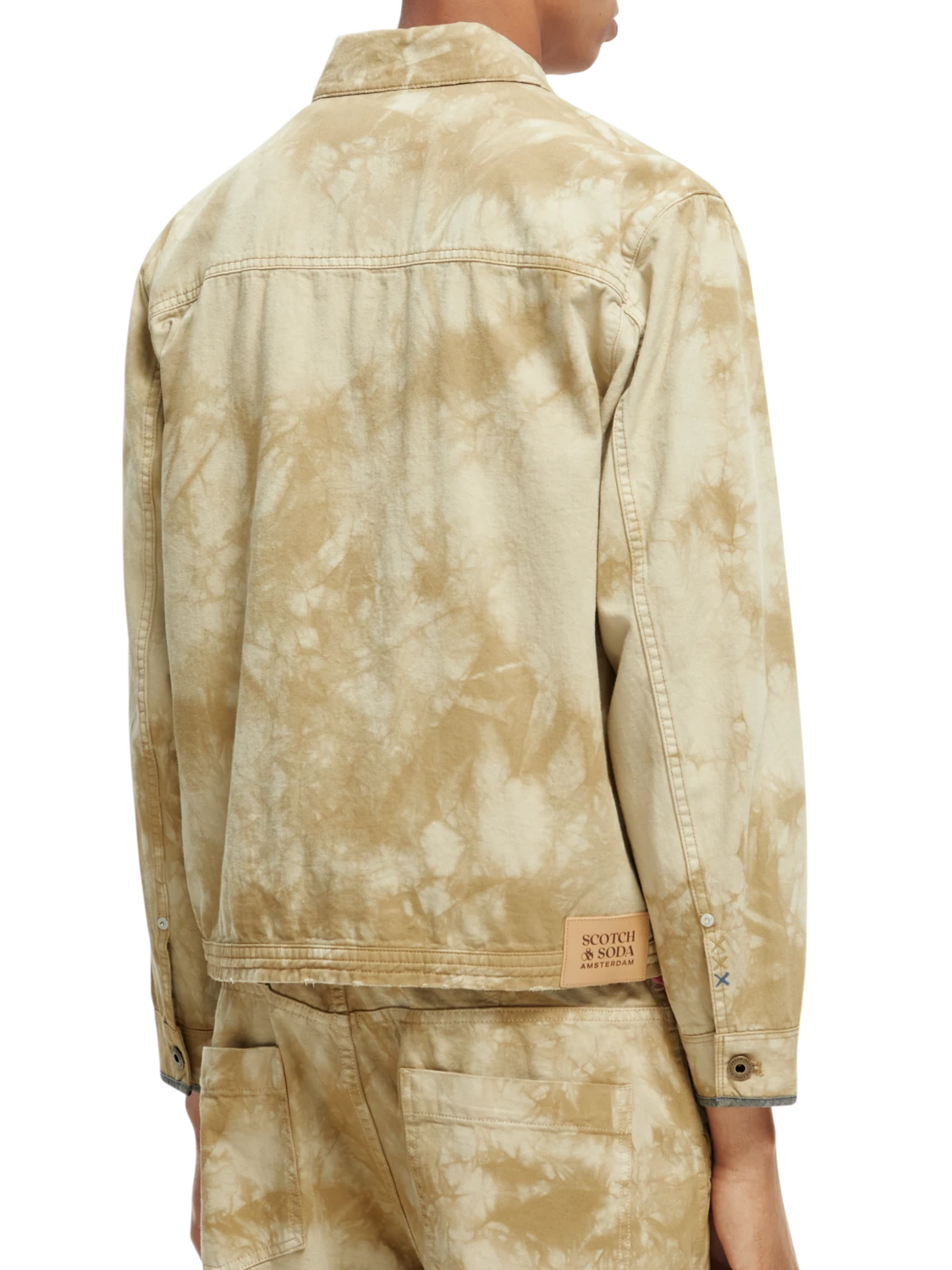 Scotch & Soda Tie-Dye Denim Trucker Jacket - Image 3