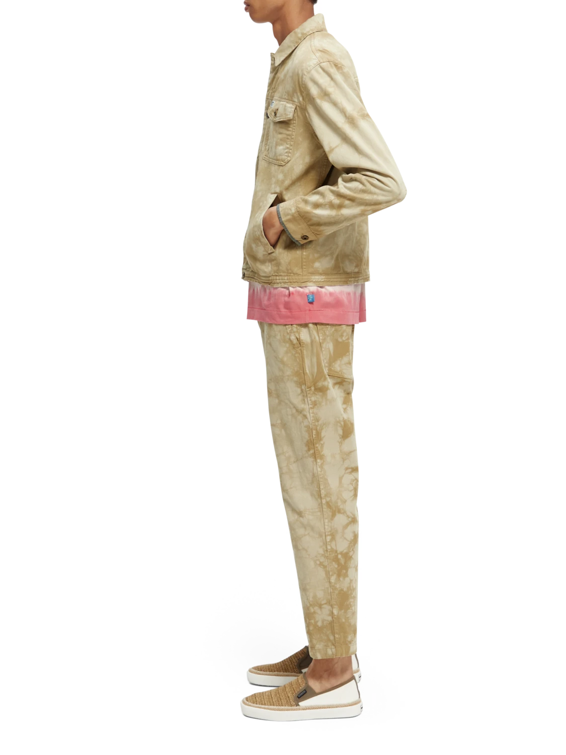 Scotch & Soda Tie-Dye Denim Trucker Jacket - Image 9