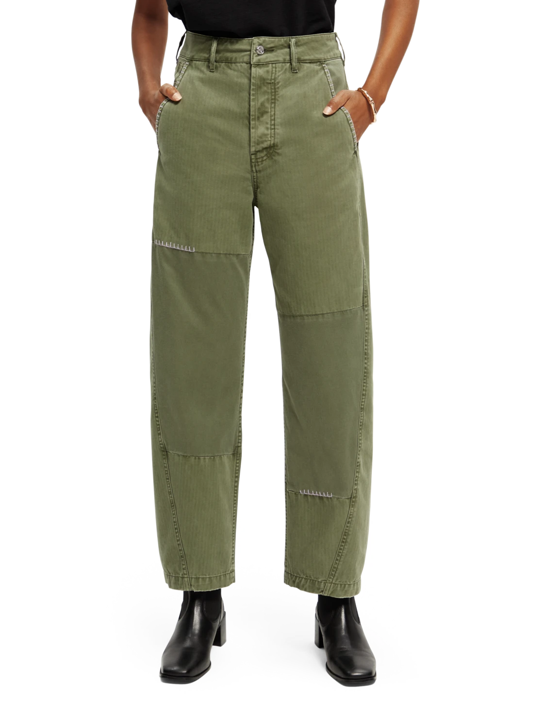 Scotch & Soda The Pip Boyfriend Fit Organic Cotton Chino