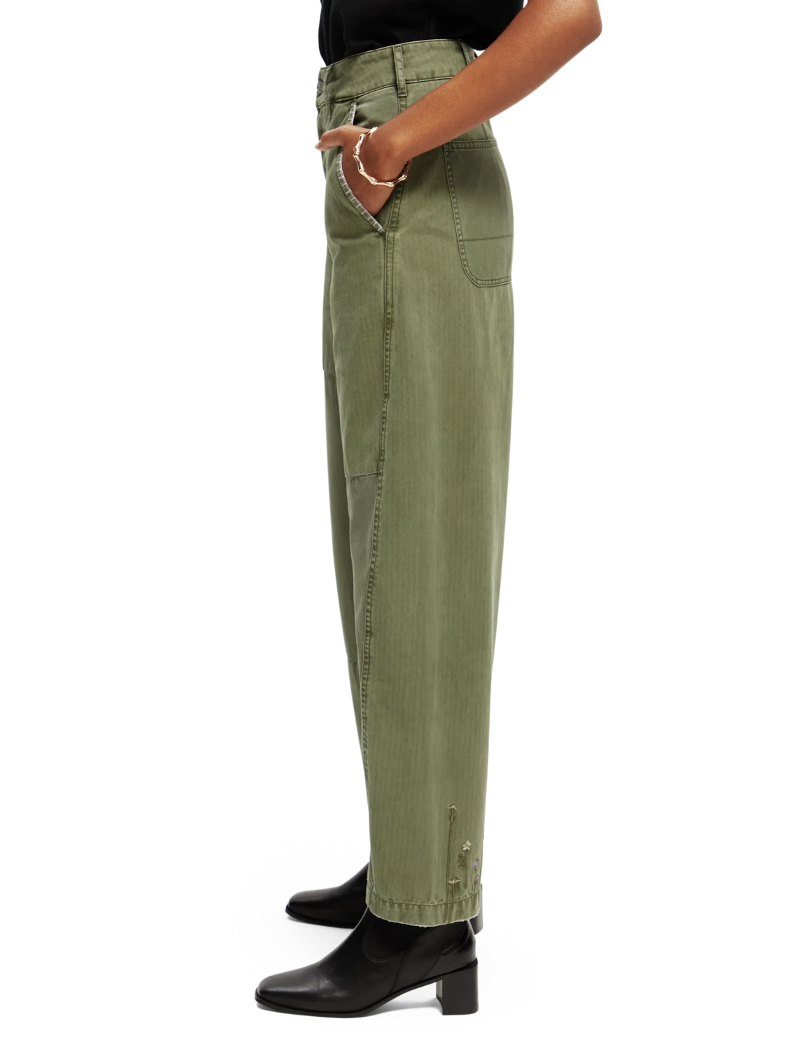 Scotch & Soda The Pip Boyfriend Fit Organic Cotton Chino - Image 10