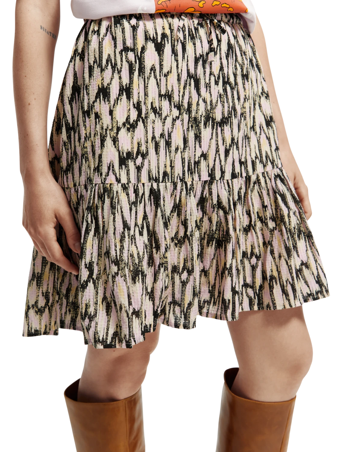Scotch & Soda Printed Short Skirt - Image 11