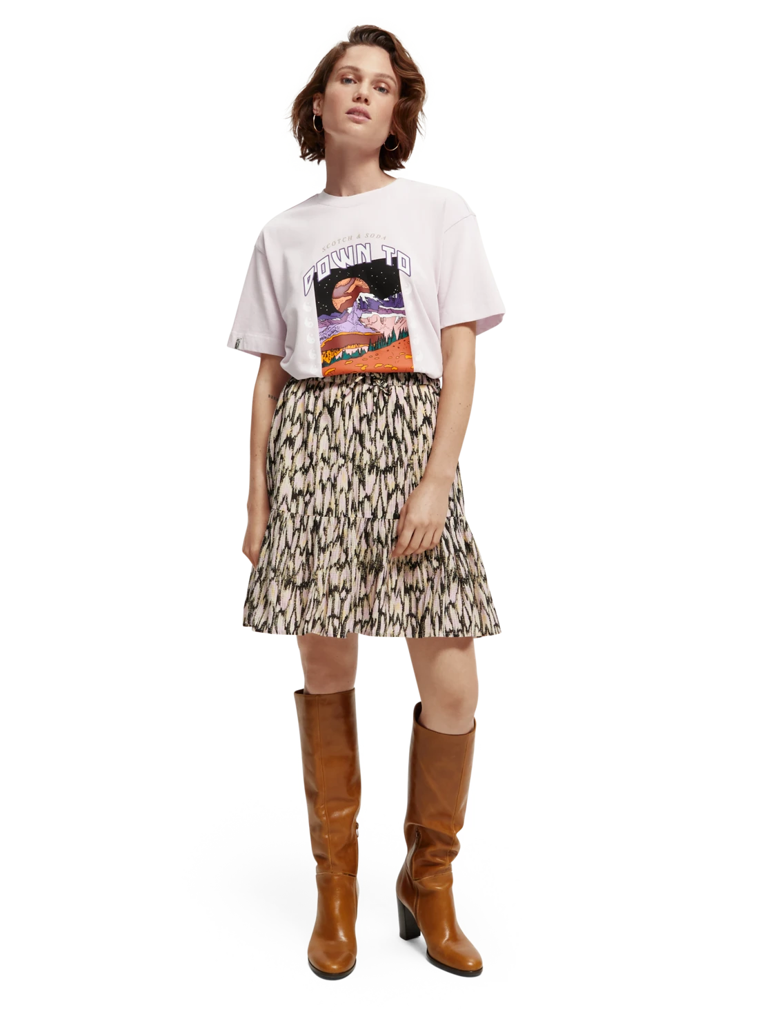 Scotch & Soda Printed Short Skirt - Image 12