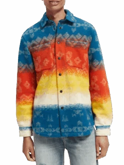 Scotch & Soda Jacquard Heavyweight Overshirt