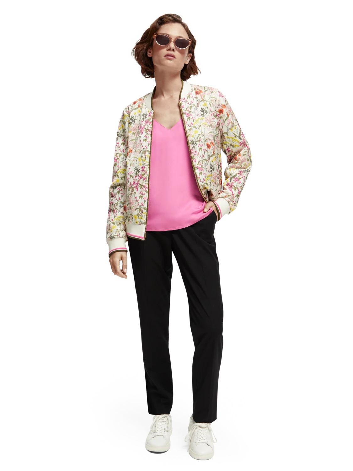 Scotch & Soda Printed Reversible Padded Bomber Jacket - Image 13