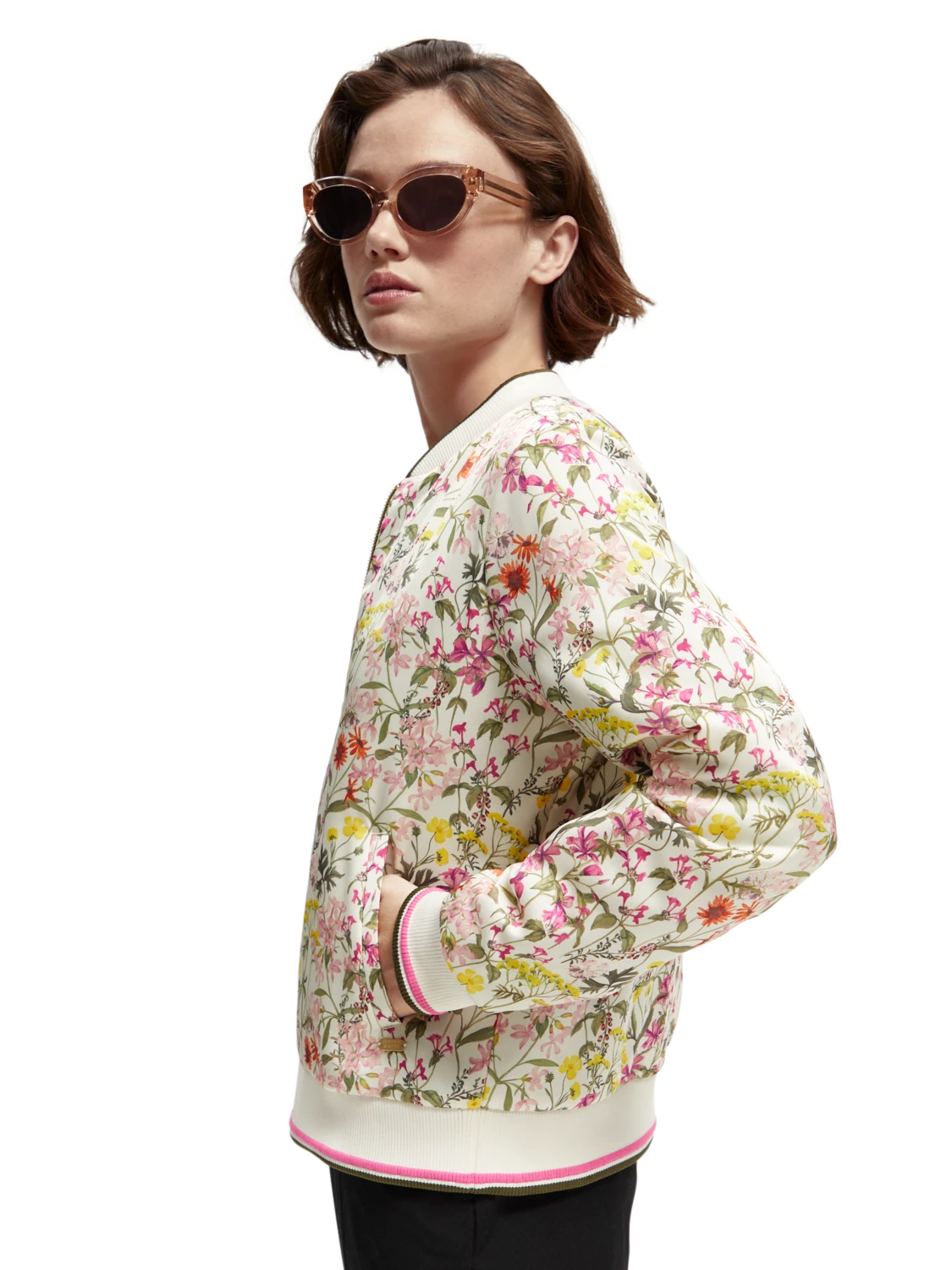 Scotch & Soda Printed Reversible Padded Bomber Jacket - Image 14