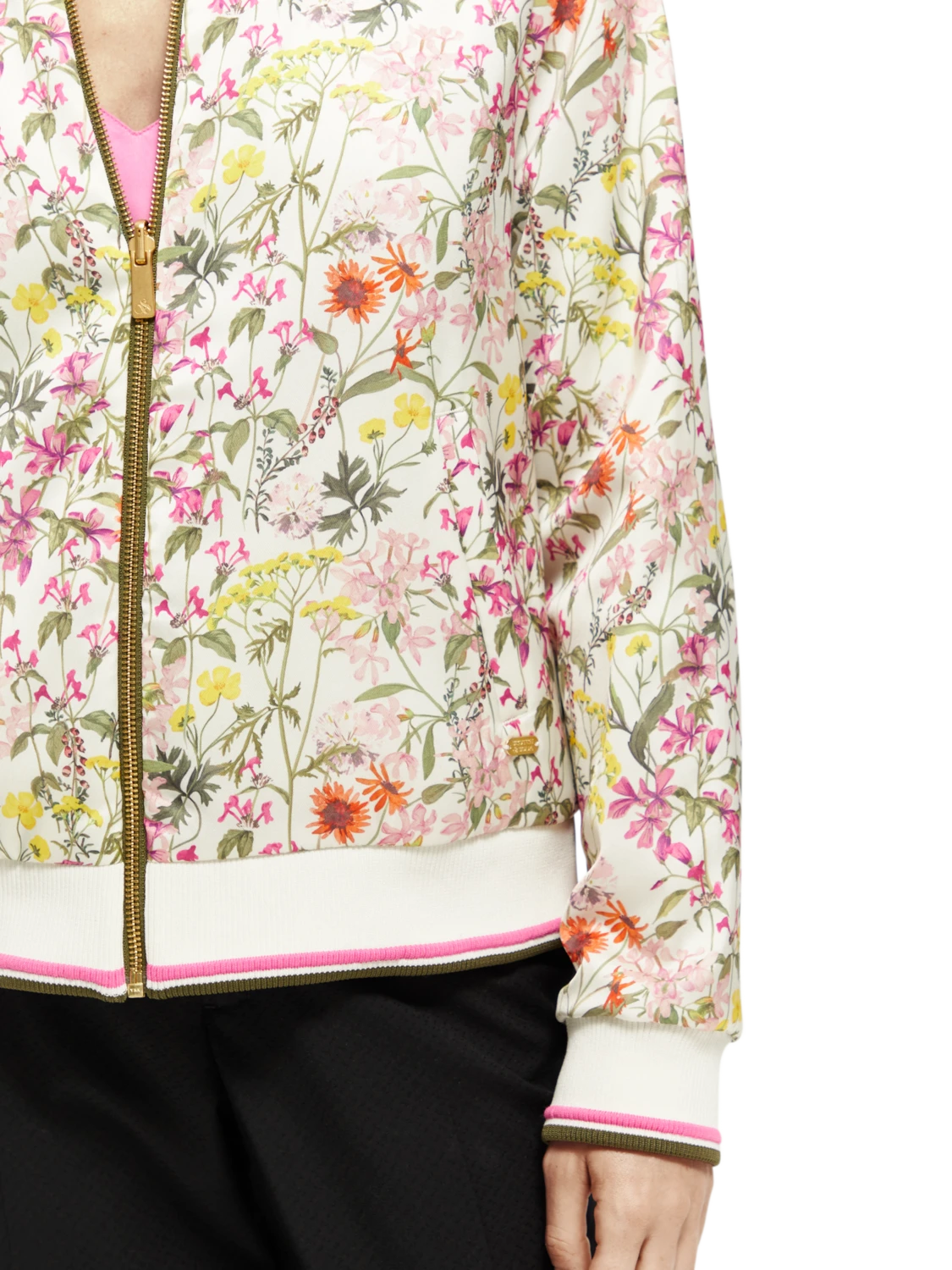 Scotch & Soda Printed Reversible Padded Bomber Jacket - Image 4