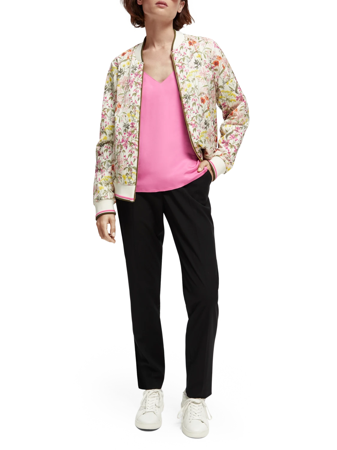 Scotch & Soda Printed Reversible Padded Bomber Jacket - Image 2