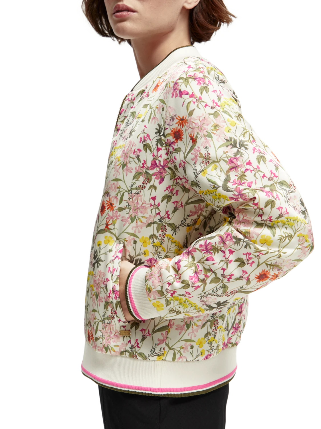 Scotch & Soda Printed Reversible Padded Bomber Jacket - Image 16