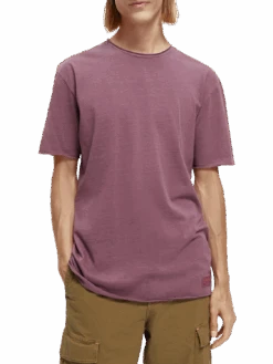 Scotch & Soda Garment Dye Raw Edge Tee