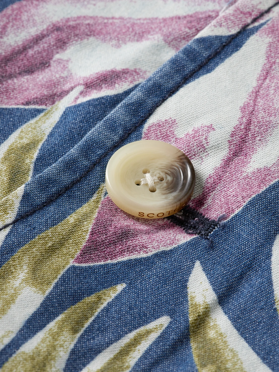 Scotch & Soda Floral Printed Single-Breasted Blazer - Image 3