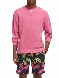 Scotch & Soda Garment-Dyed Crewneck Sweatshirt