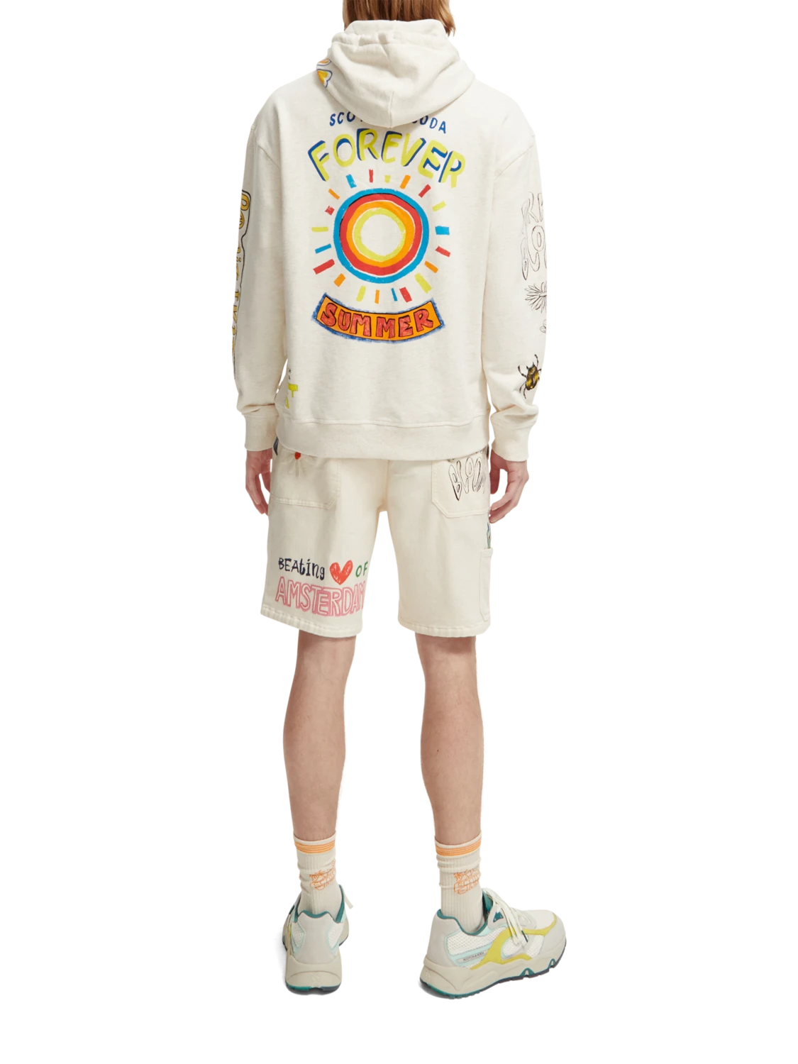 Scotch & Soda Relaxed Fit Artwork Hoodie - Image 3