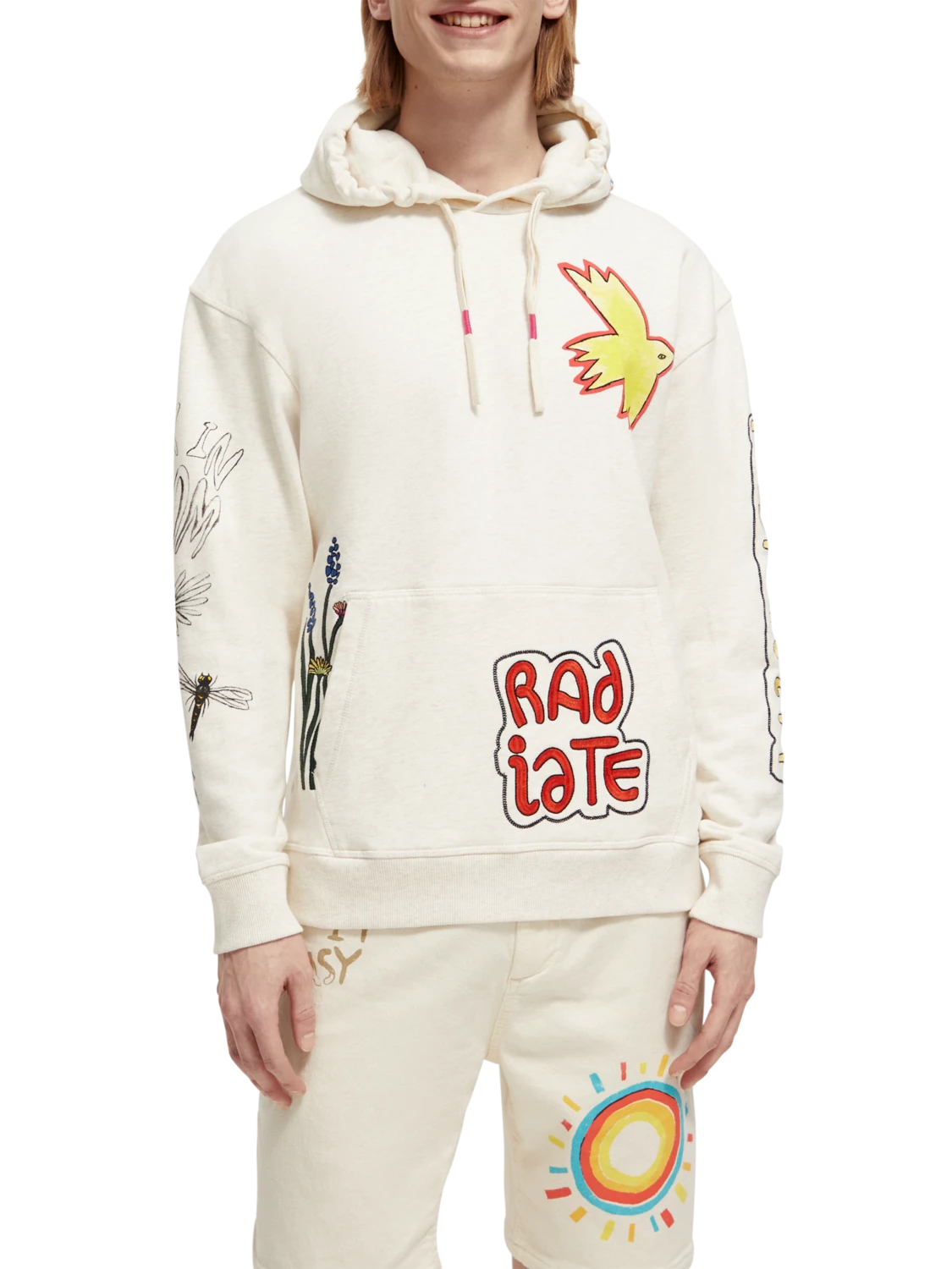 Scotch & Soda Relaxed Fit Artwork Hoodie