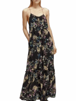 Scotch & Soda Tiered Floral Maxi Dress