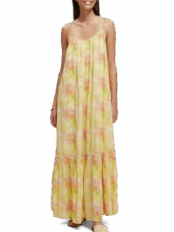 Scotch & Soda Tiered Strap Maxi Dress