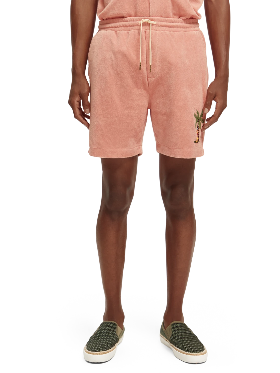 Scotch & Soda Embroidered Towelling Bermuda Shorts