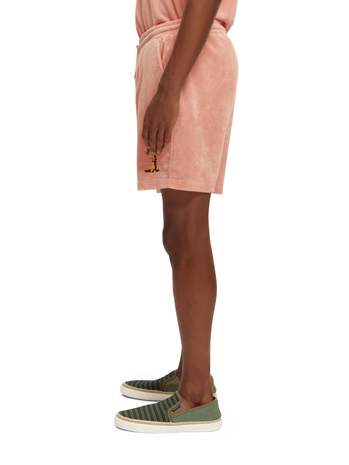 Scotch & Soda Embroidered Towelling Bermuda Shorts - Image 9