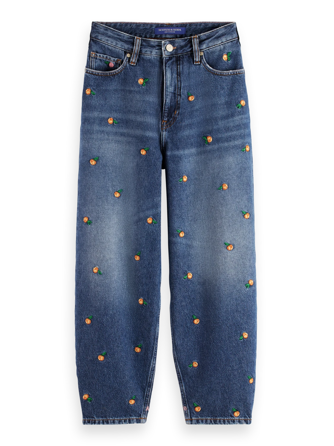 Scotch & Soda The Tide High-Rise Embroidered Balloon Fit Jeans - Image 5