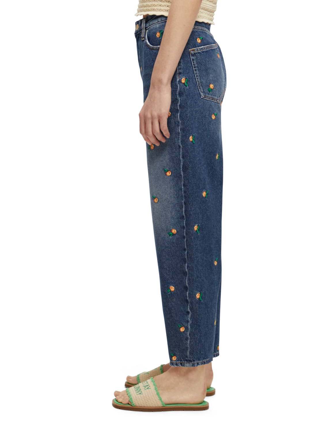 Scotch & Soda The Tide High-Rise Embroidered Balloon Fit Jeans - Image 10