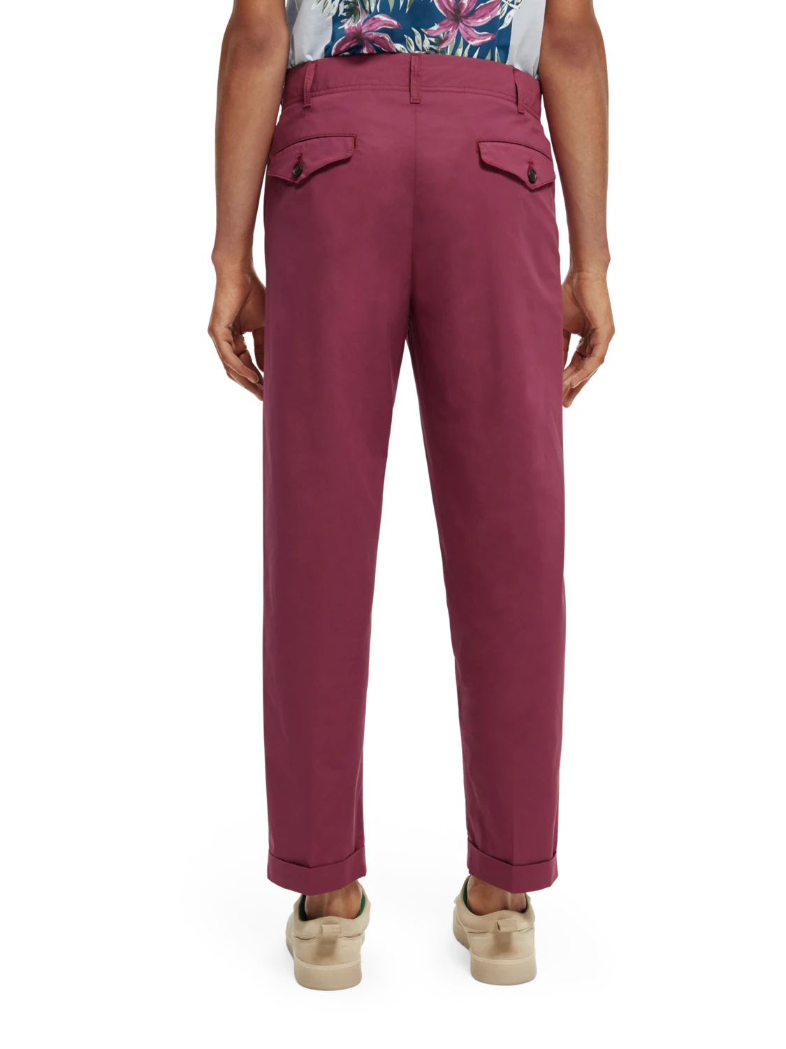 Scotch & Soda Loose Tapered-Fit Pleated Chino - Image 3