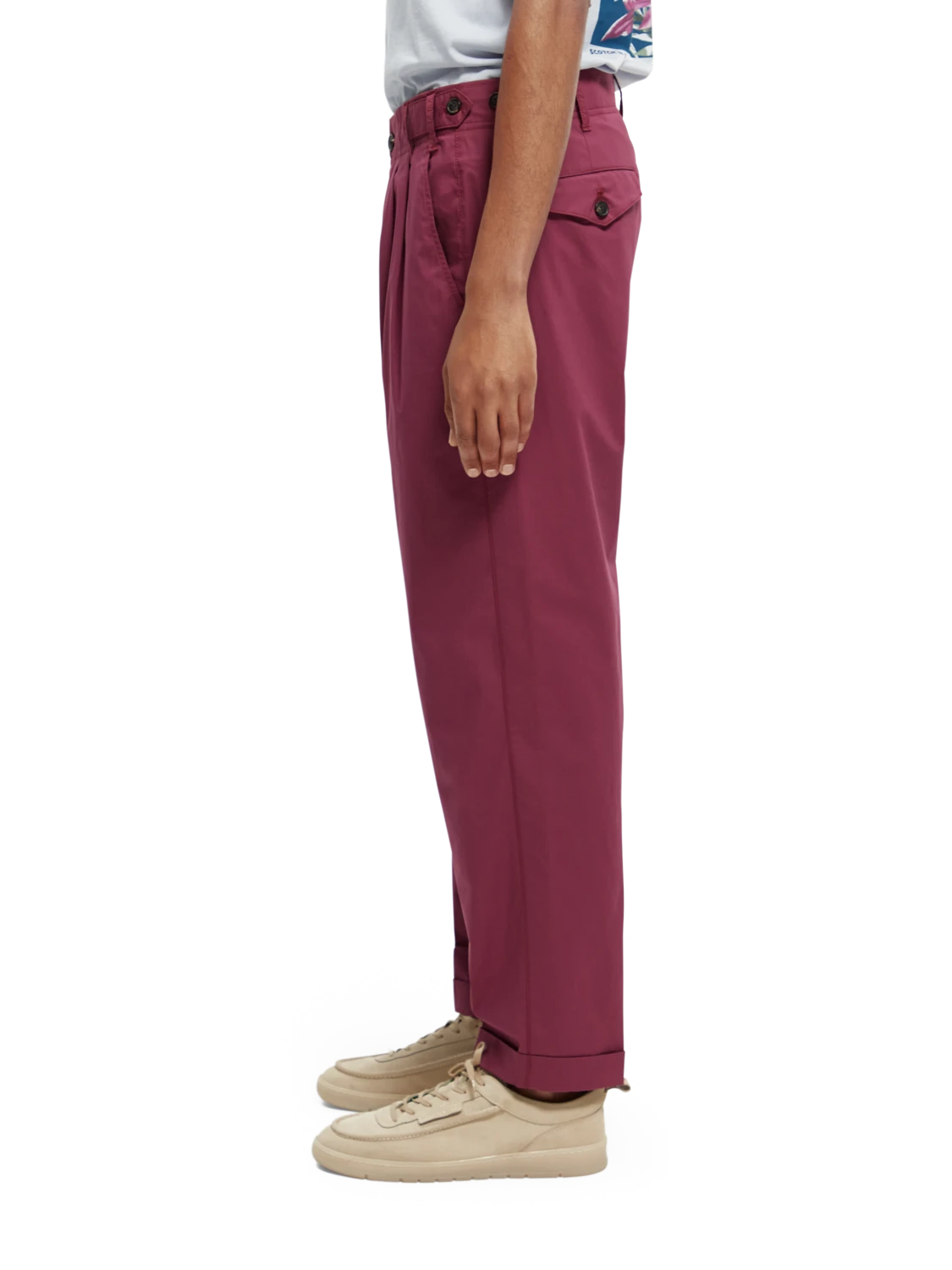 Scotch & Soda Loose Tapered-Fit Pleated Chino - Image 9