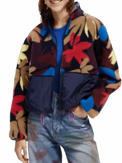 Scotch & Soda Teddy Fleece Anorak Jacket