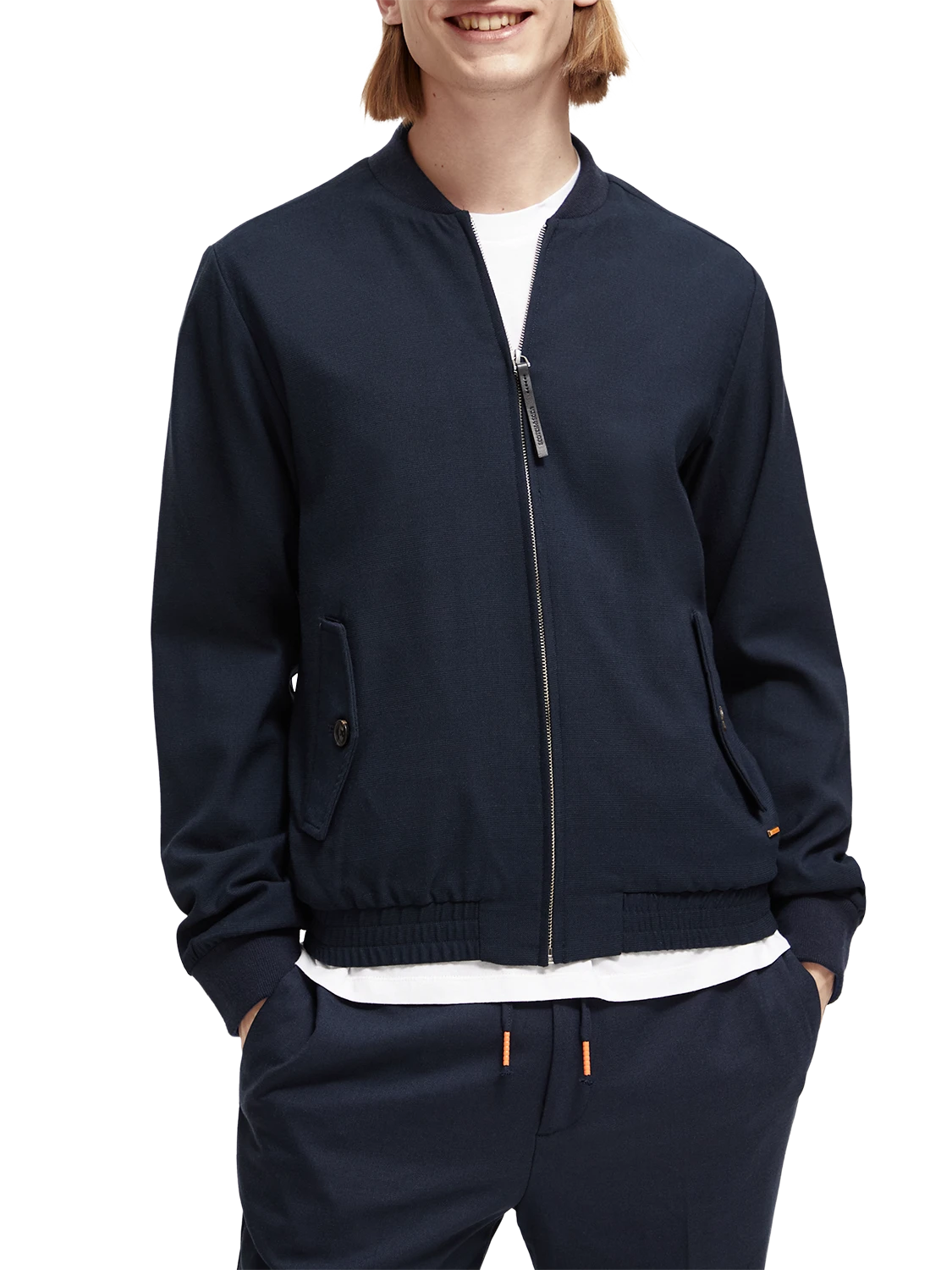 Scotch & Soda Yarn-Dyed Bomber Jacket - Image 2