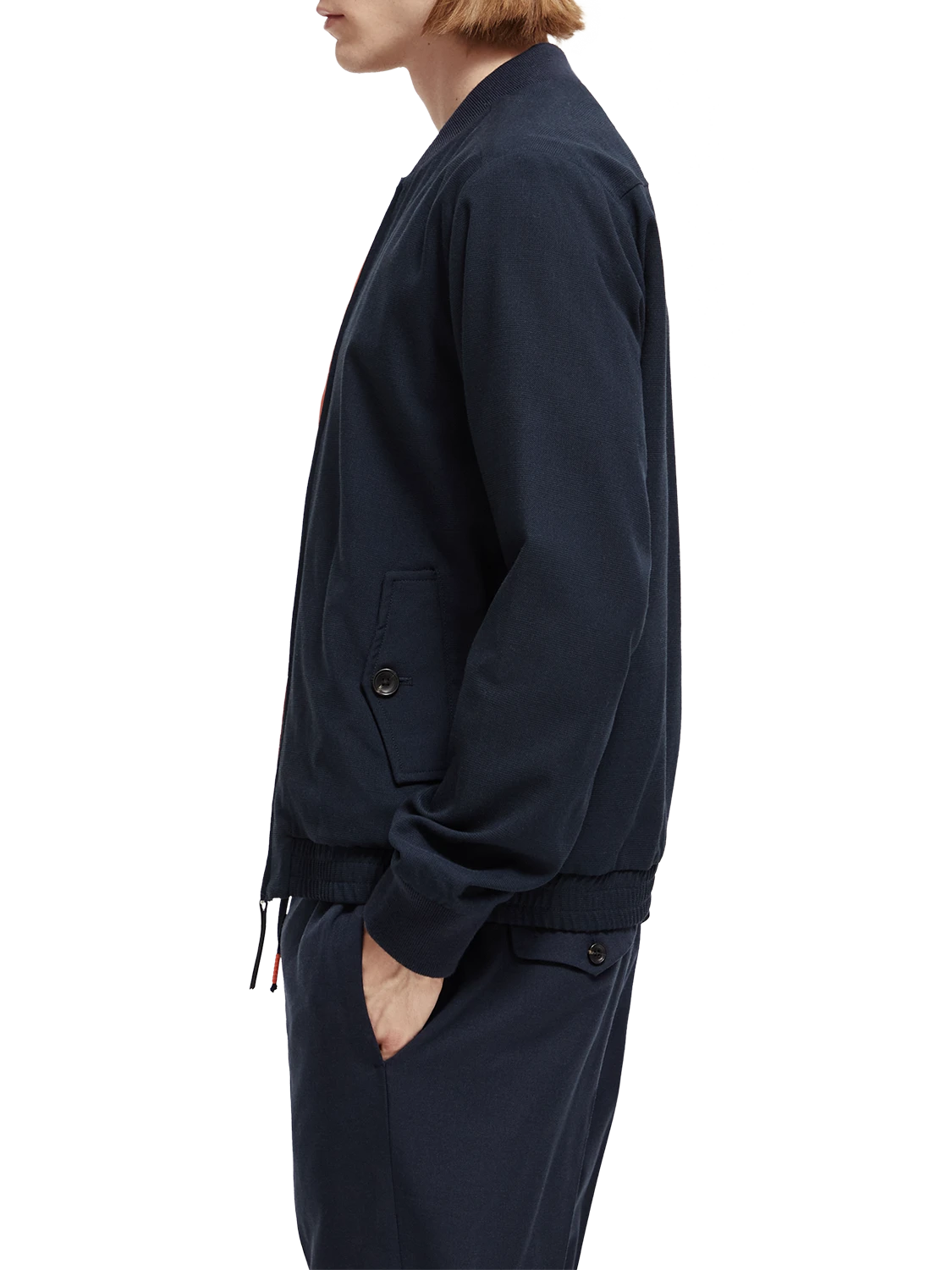 Scotch & Soda Yarn-Dyed Bomber Jacket - Image 4