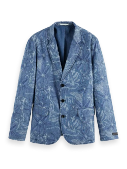 Scotch & Soda Unconstructed Floral Printed Blazer