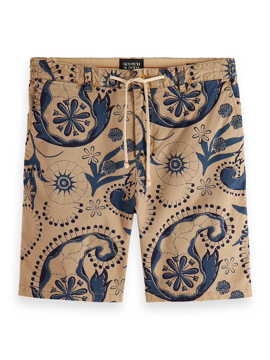 Scotch & Soda Fave - Printed Washed Twill Shorts