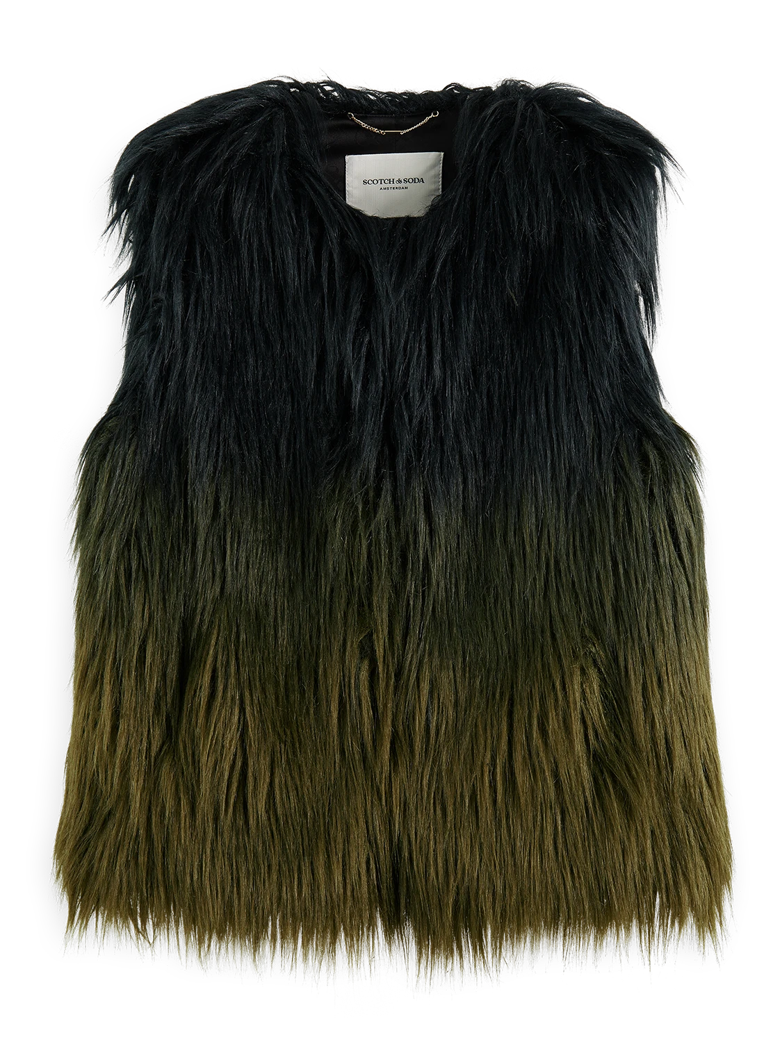 Scotch & Soda Gradient Faux Fur Gilet