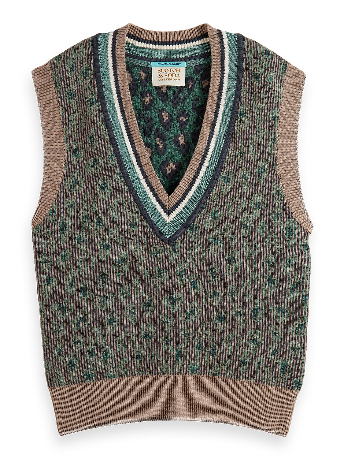 Scotch & Soda Animal Jacquard Knitted Spencer
