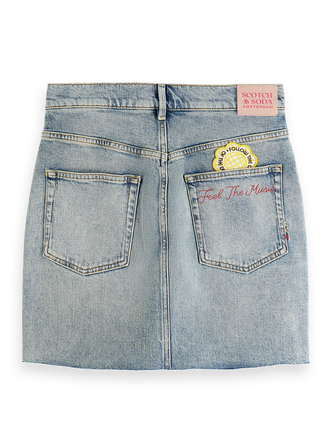 Scotch & Soda Embroidered Denim Mini Skirt - Image 2
