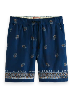 Scotch & Soda Paisley Printed Bermuda Shorts
