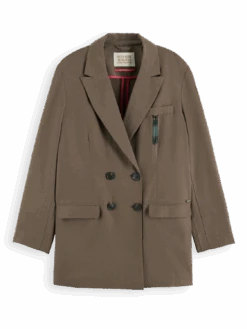 Scotch & Soda Drapey Double Breasted Blazer