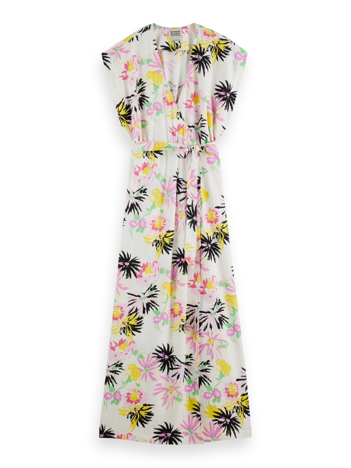 Scotch & Soda Printed V-Neck Maxi Dress - Image 5